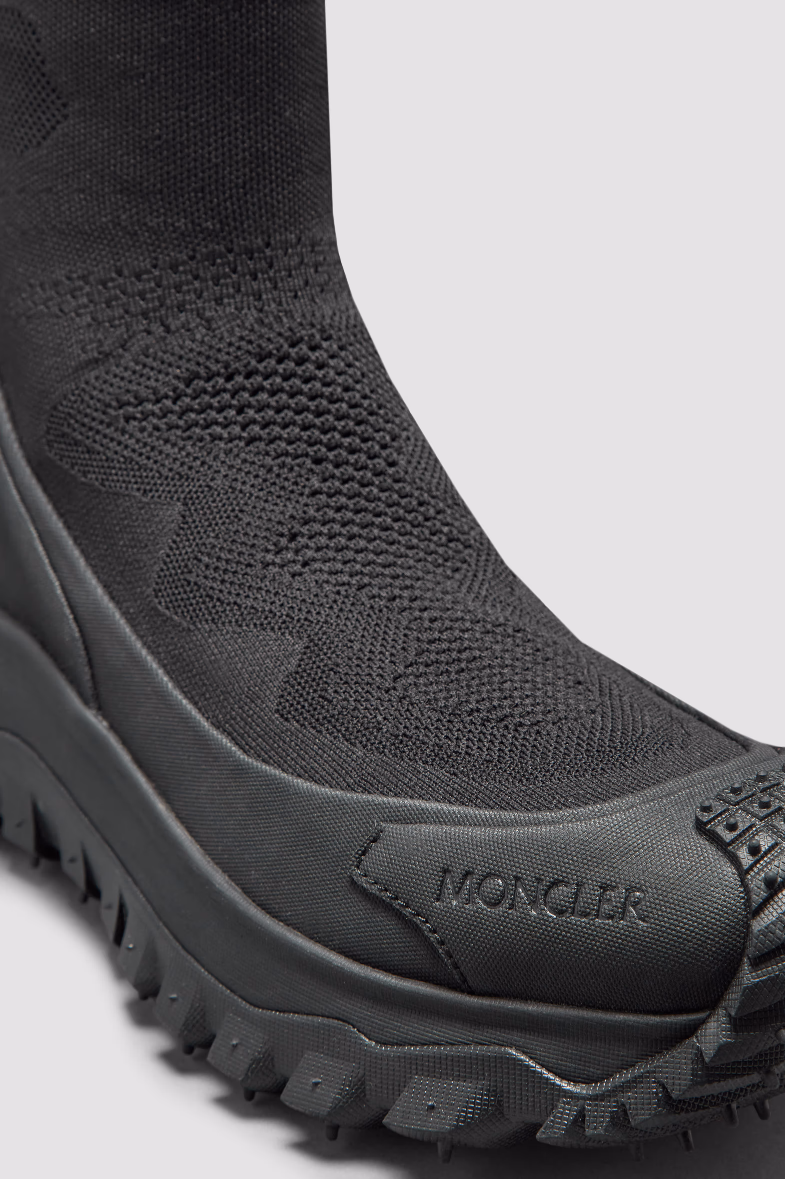 Trailgrip Knit High Top Sneakers Men Black Moncler 3